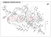 CFMOTO 2020 SSV ZFORCE 800 (CF800US-A) LEFT CRANKCASE COVER ASSY. - E01-5-V1