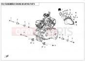 CFMOTO 2019 SSV ZFORCE 800 (CF800UTR) ENGINE MOUNTING PARTS - F00-1