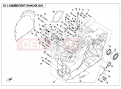 CFMOTO 2019 SSV ZFORCE 800 (CF800UTR) RIGHT CRANKCASE ASSY. - E01-2-V1