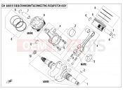 CFMOTO 2019 SSV ZFORCE 800 (CF800UTR) CRANKSHAFT @^ CONNETING ROD @^ PISTON ASSY - E04