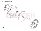 CFMOTO 2019 SSV ZFORCE 800 (CF800UTR) DRIVE PULLEY - E05-1