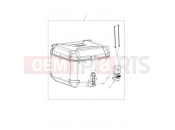 Triumph 2022 TIGER 900 GT Top Box, Aluminium, Silver