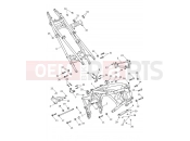 Triumph 2024 Tiger 1200 GT Explorer from AV5527
 Frame & Rear Subframe