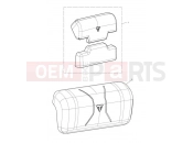 Triumph 2024 Tiger 850 Sport Top Box, Back Rest Kit