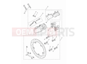 Triumph 2022 Rocket 3 R Rear brake caliper & discs