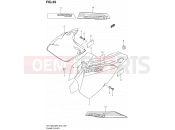 SUZUKI DR-Z400SM K5 (2005) (E19) 39 - FRAME COVER (MODEL K5/K6)