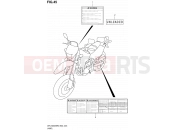 SUZUKI DR-Z400SM K5 (2005) (E19) 45 - LABEL