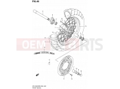 SUZUKI DR-Z400SM K5 (2005) (E19) 49 - FRONT WHEEL (MODEL K5/K6)
