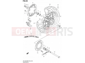SUZUKI DR-Z400SM K5 (2005) (E19) 55 - REAR WHEEL (MODEL K5/K6)