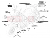 PIAGGIO Beverly 400 25° Anniversario (EU) Plates - Emblems
