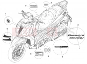 PIAGGIO Beverly 400 Classic-Sport (EU) Plates - Emblems