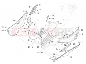 PIAGGIO Liberty 50 (EU) Central cover - Footrests