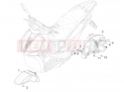 PIAGGIO Liberty 50 (EU) Wheel huosing - Mudguard