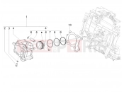 PIAGGIO Medley 200 (EU) Cylinder-pistston-wrist pin unit