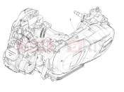 PIAGGIO Medley 200 (EU) Engine assembly