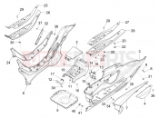 PIAGGIO MP3 MAXI 530 HPE E5+ Exclusive (EU) Central cover - Footrests
