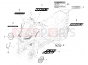 PIAGGIO MP3 MAXI 530 HPE E5+ Exclusive (EU) Plates - Emblems