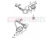 SUZUKI DR125S D (1983) 26 - TURN SIGNAL LAMP (E18)