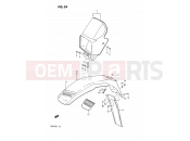 SUZUKI DR125S H (1987) 39 - HEADLAMP COVER - FRONT FENDER (MODEL H E15,E18,E24,MODEL J E15)