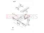 SUZUKI DR125S H (1987) 47 - REAR SWINGING ARM