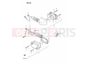 SUZUKI DR125S J (1988) 24 - TURN SIGNAL LAMP (E02, E15, E18, E21,E70,E04 F.NO.106479%)
