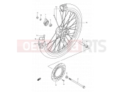 SUZUKI DR125SE R (1994) (E04) 42 - FRONT WHEEL