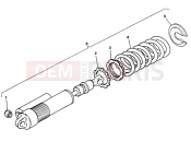 DUCATI 1991 Supersport 750 SS REAR SHOCK ABSORBER BOGE » SWING ARM