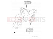 SUZUKI DR125SE R (1994) (E28) 45 - LABEL