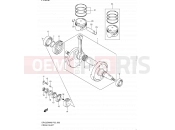 SUZUKI DR125SM K9 (2009) (E19) 6 - CRANKSHAFT