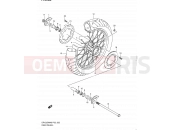 SUZUKI DR125SM L0 (2010) (E19) 52 - REAR WHEEL