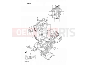 SUZUKI DR200 J (1988) 1 - CYLINDER HEAD