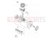 SUZUKI DR200 J (1988) 5 - CRANKSHAFT