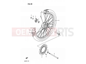 SUZUKI DR200 K (1989) 38 - FRONT WHEEL