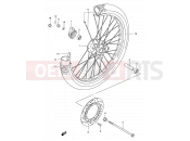 SUZUKI DR200SE V (1997) 41 - FRONT WHEEL
