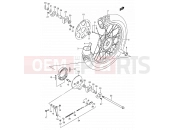 SUZUKI DR200SE K1 (2001) (E03,E28,E33) 47 - REAR WHEEL