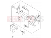 SUZUKI DR200SE K1 (2001) (E24) 42 - FRONT CALIPER (MODEL K1/MODEL K2 P09)