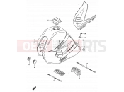 SUZUKI DR200SE K5 (2005) (E06,E24) 29A - FUEL TANK (MODEL K4/K5)