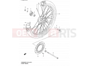 SUZUKI DR200SE K5 (2005) (E06,E24) 41A - FRONT WHEEL (MODEL K2/K3/K4/K5 E06,E24)