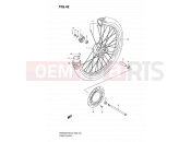 SUZUKI DR200SE K7 (2007) (E03,E28,E33) 42 - FRONT WHEEL