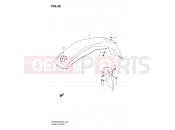 SUZUKI DR200SE K7 (2007) (E06,E24) 38 - FRONT FENDER