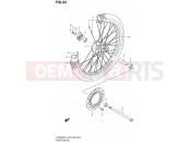 SUZUKI DR200SE L3 (2013) (E03,E28,E33) 54 - FRONT WHEEL