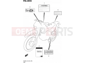SUZUKI DR200S L5 (2015) (E03,E28,E33) 496C - LABEL (DR200SL5 E33)