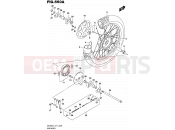 SUZUKI DR200S L5 (2015) (E71) 550A - REAR WHEEL