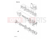 SUZUKI DR250 L (1990) 15A - TRANSMISSION (E.NO.104153%)