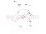SUZUKI DR250 L (1990) 44 - REAR FENDER - LABEL
