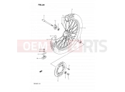 SUZUKI DR250 L (1990) 35 - FRONT WHEEL