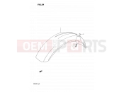 SUZUKI DR250 M (1991) 34 - FRONT FENDER