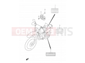 SUZUKI DR250R X (1999) 40 - LABEL