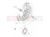SUZUKI DR250R Y (2000) 44 - FRONT WHEEL