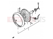 SUZUKI DR250S G (1986) 23 - HEADLAMP (E01,E02,E06,E24,E41)